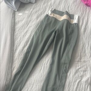 Z Supply Sage and Cream Leggings